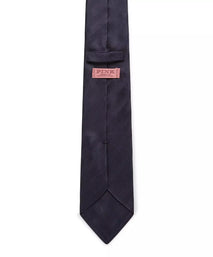 Navy Blue Tonal Striped Silk Tie