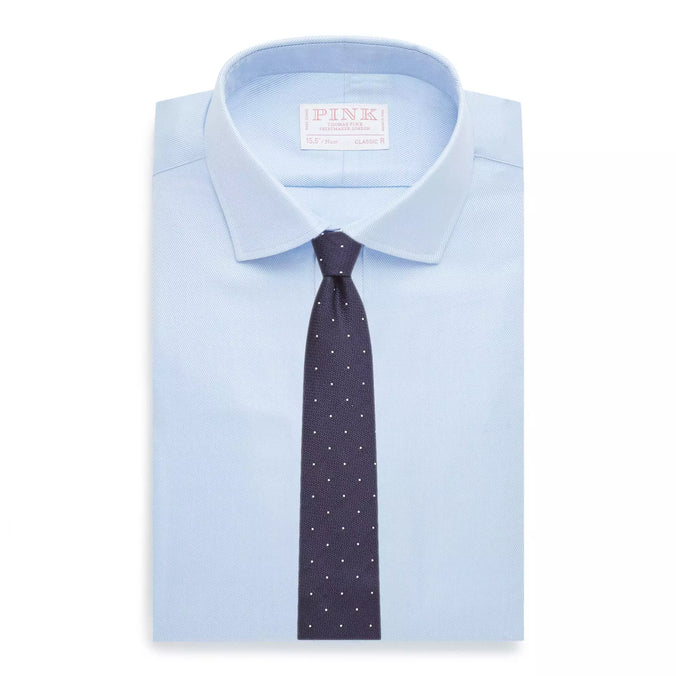 Pale Blue Classic Fit Double Cuff Royal Twill Formal Shirt